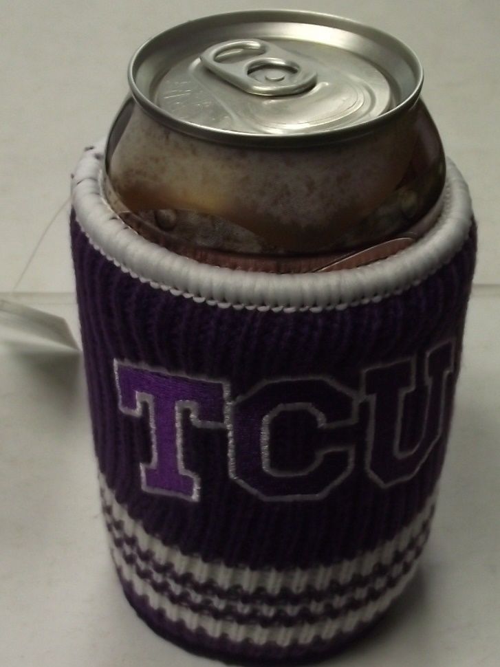 College NCAA 0718-86008 TCU Horned Frogs Woolie Beverage Insulator