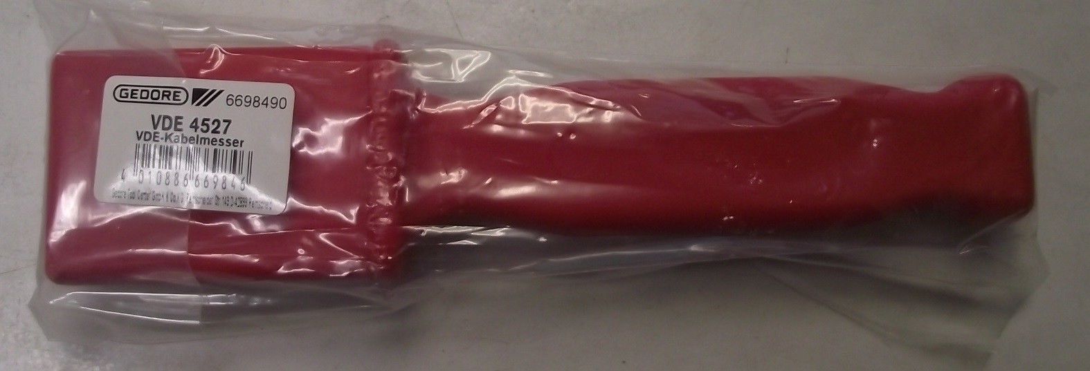 GEDORE 6698490 Vde 4527 Cable Knife With Hooked Blade Germany