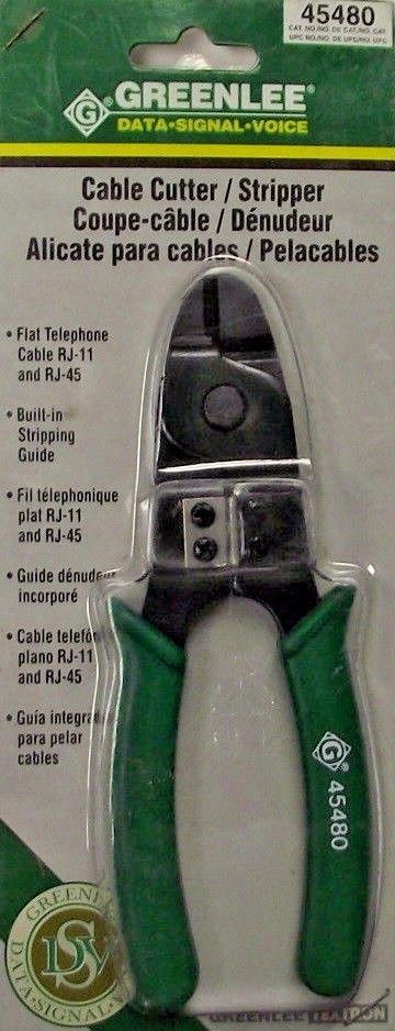 Greenlee 45480 Stripper Flat Telephone Cable RJ-11 Phone Cable Cutter Stripper