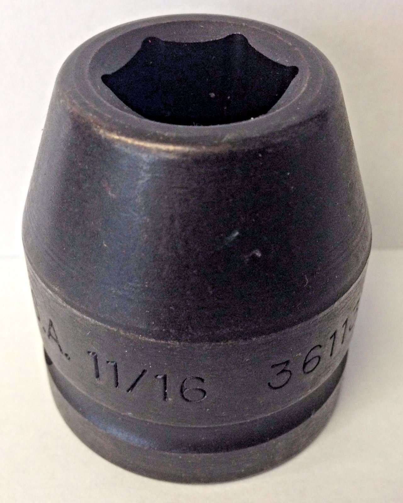 Allen 36113 11/16" x 3/4" Drive Impact Socket 6 Point USA