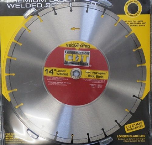 Construction Diamond 91414020 HB14" Premium Segmented Diamond Saw Blade