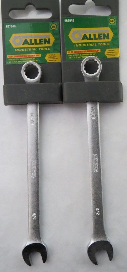 Allen 66704G 12 Point 3/8" Combination Wrench 2 Pieces