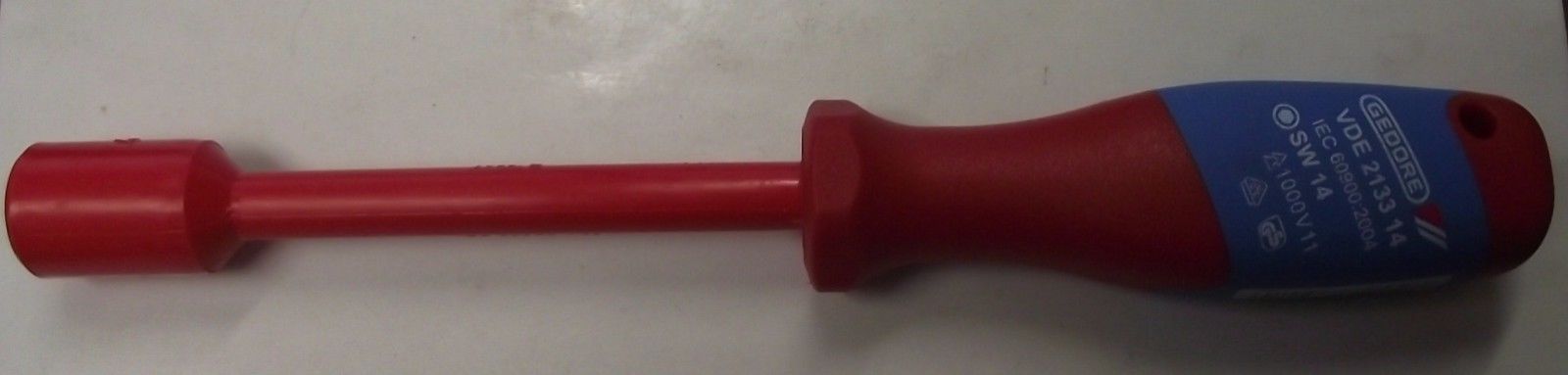 Gedore VDE 2133 14 Vde Insulated Socket Wrench With Handle 14 mm