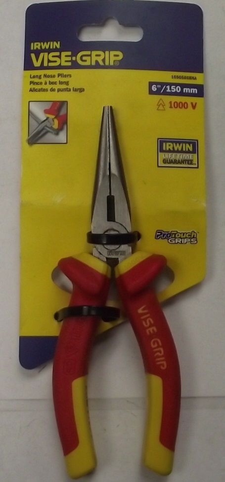 Irwin Tools 10505868NA 6" Insulated Long Nose Pliers 1000V