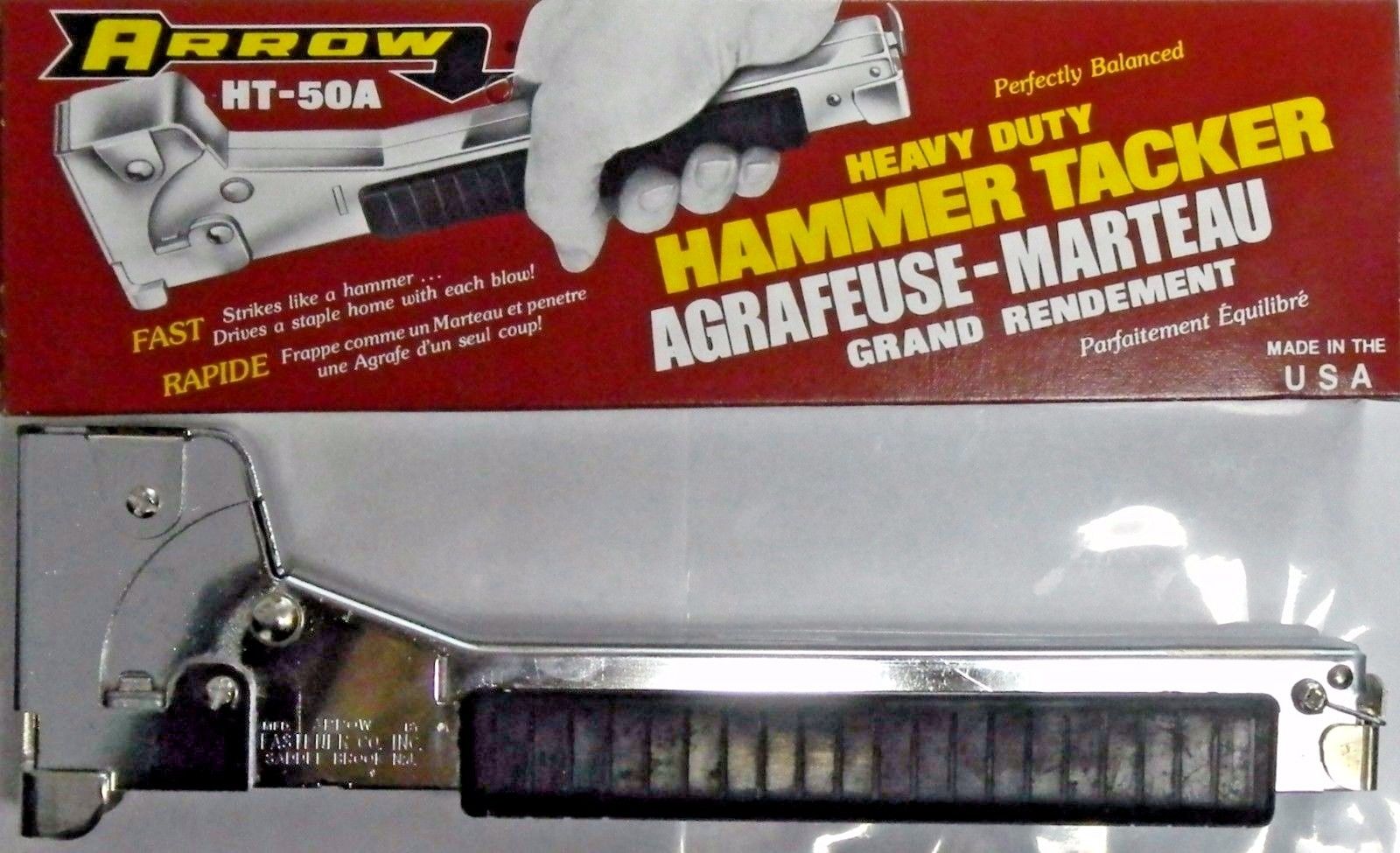 Arrow Fastener HT-50A/HT50P Heavy Duty Hammer Tacker (RECONDITIONED)