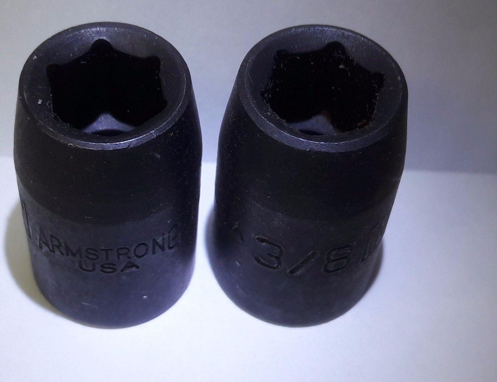 Armstrong 19-612A 3/8" 3/8" Drive Impact Socket 6pt. USA 2PCS