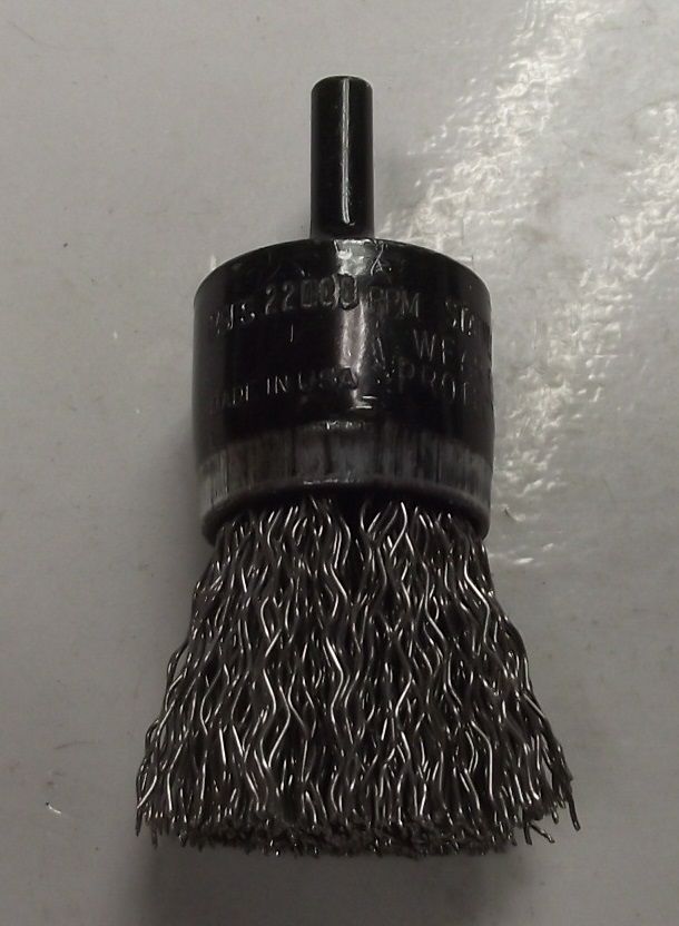 DEWALT DW49053 1" X 1/4" XP .020 Stainless Crimp Wire End Brush USA
