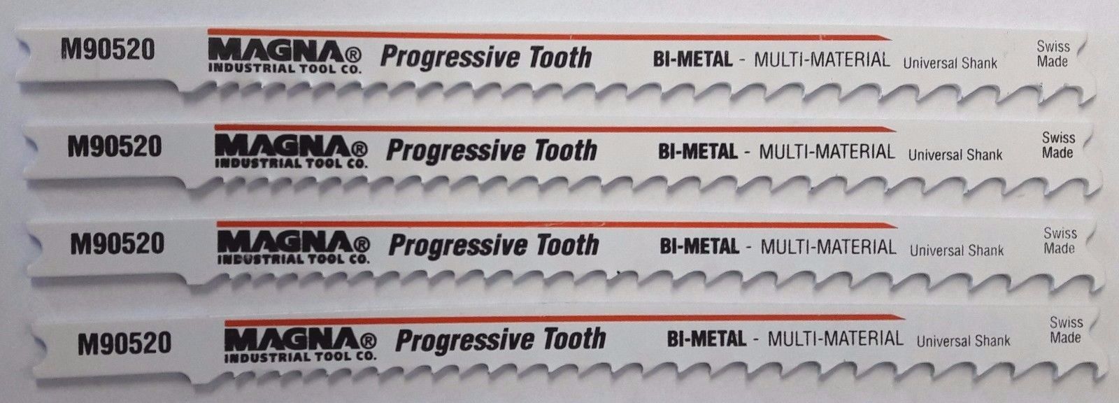 Magna M90526 5" Bi-Metal Progressive Tooth Jig Saw Blades U-Shank 2-2 Packs