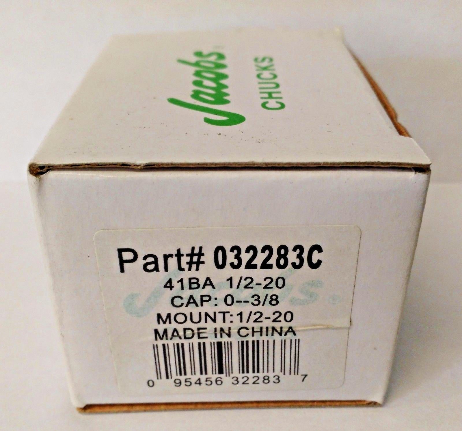 Jacobs 32283C 41BA 3/8" Medium Duty Plain Bearing Keyed Chuck