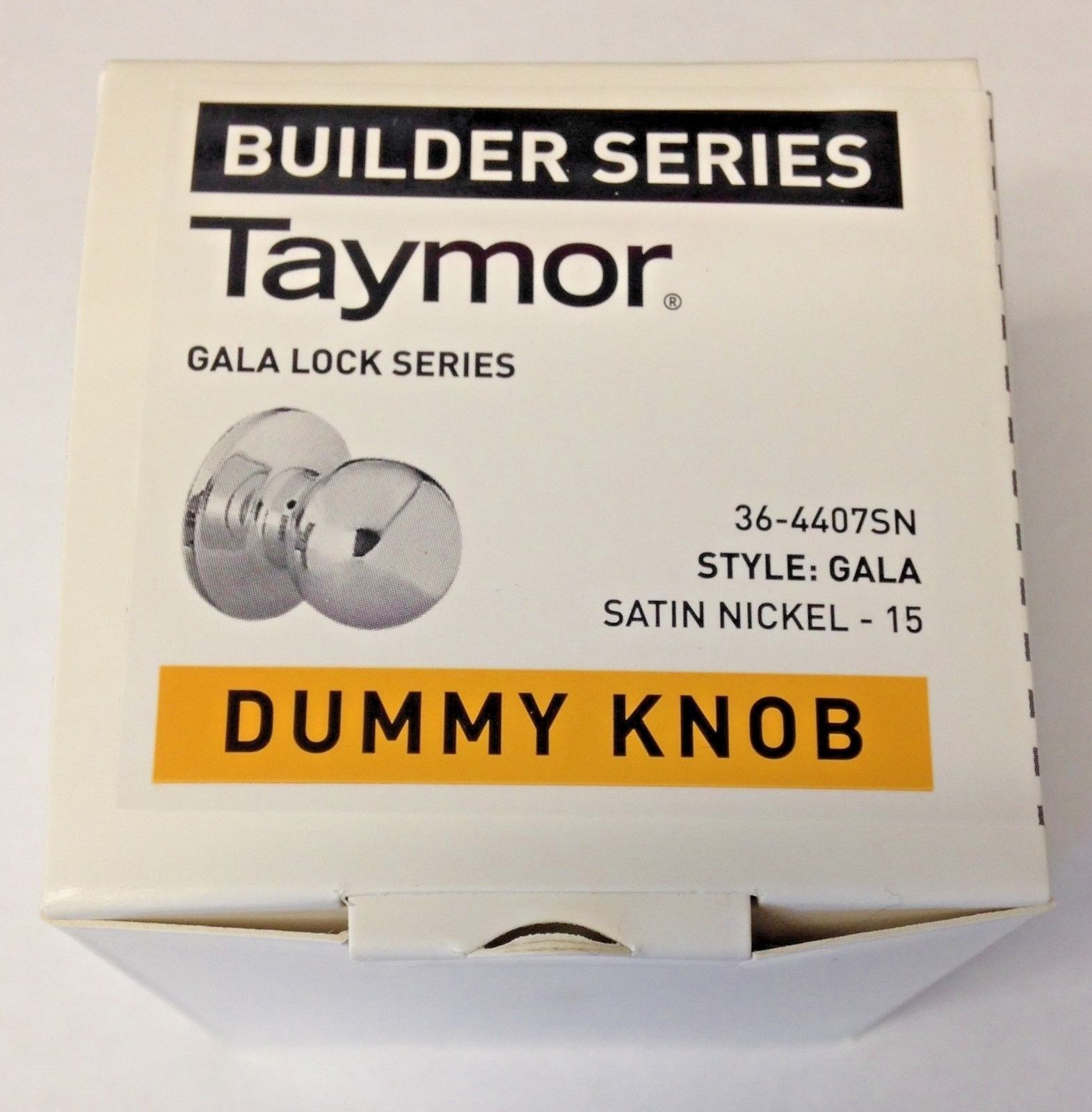 Taymor 36-4407SN Dummy Knob Door Handle Satin Nickel Builder Series