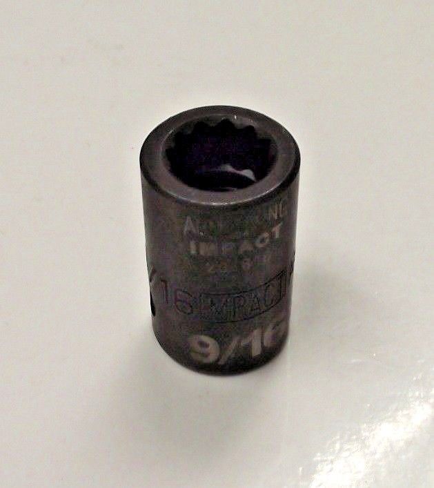 Armstrong 20-818 1/2" Drive 12 Point Impact Socket 9/16" USA