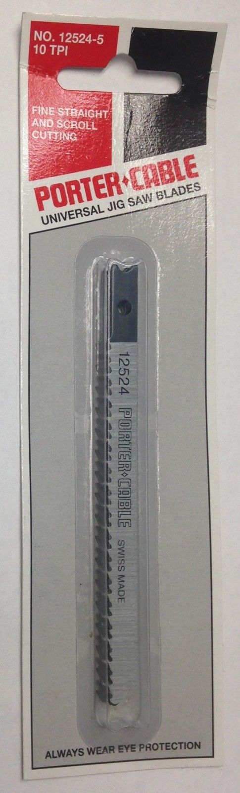 Porter Cable 12524-5 Fine Straight & Scroll Cutting Jig Saw Blades U-Shank 10TPI