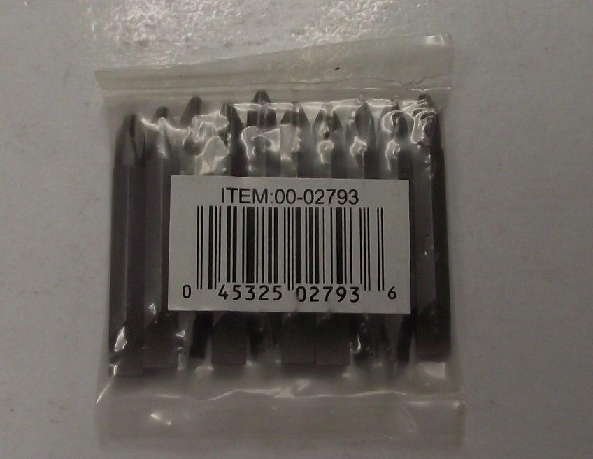 Bosch 02793 #2 Phillips & Slotted 2" Double End Screw Tips 10 Pack