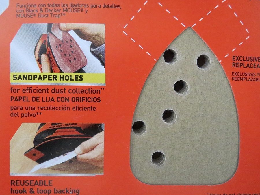 Black & Decker 74-585H 5 Piece Finishing/Detail Sandpaper With Tips (2 Packs)