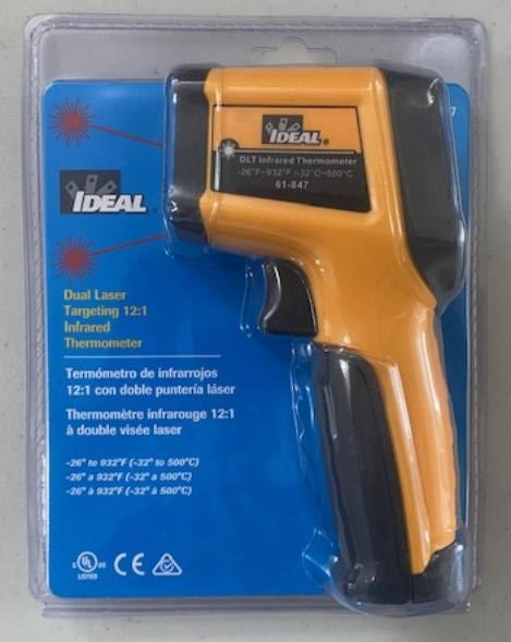 Ideal 61-847 12:1 Infrared Dual Laser Thermometer