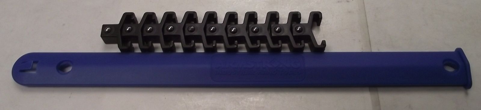 Armstrong 16-837 3/8" Drive Socket Rail Blue 10" 10 Positions USA
