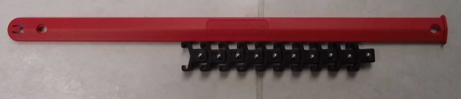 Armstrong 16-838 1/2" Drive Socket Rail Red 15" 10 Positions USA