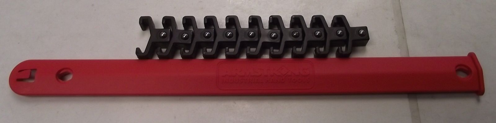 Armstrong 16-836 3/8" Drive Socket Rail Red 10" 10 Positions USA