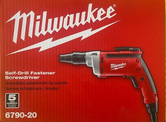 Milwaukee 6790-20 Corded Self-Drill Fastener Screwdriver 6.5 Amp 2500 RPM
