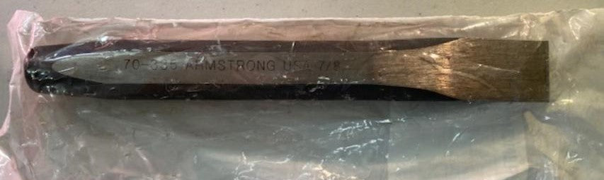 Armstrong 70-335G 7/8" x 3/4" x 7-1/2" Tool Steel Cold Chisel USA