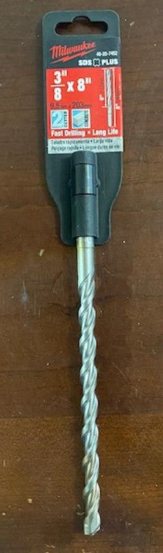 Milwaukee 48-20-7452 SDS+ 3/8" x 8" Hammer Drill Bit Germany