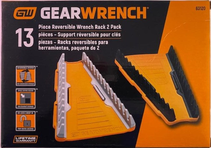 GEARWRENCH 83120 2 Pc. 13 Slot Reversible Wrench Rack