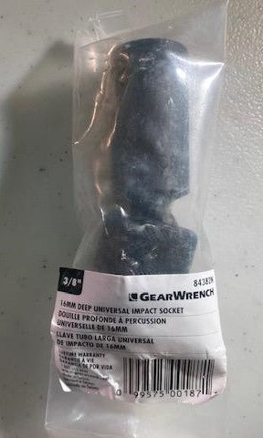 GEARWRENCH 84382N 3/8" Drive 16mm Universal Impact Socket Metric