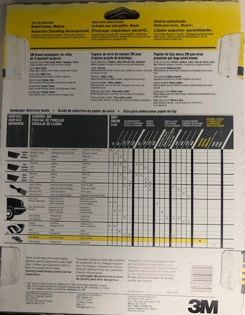 3m 9094NA 9x11 Drywall Screens Medium Grit 10 Sheets 5-2 Packs USA