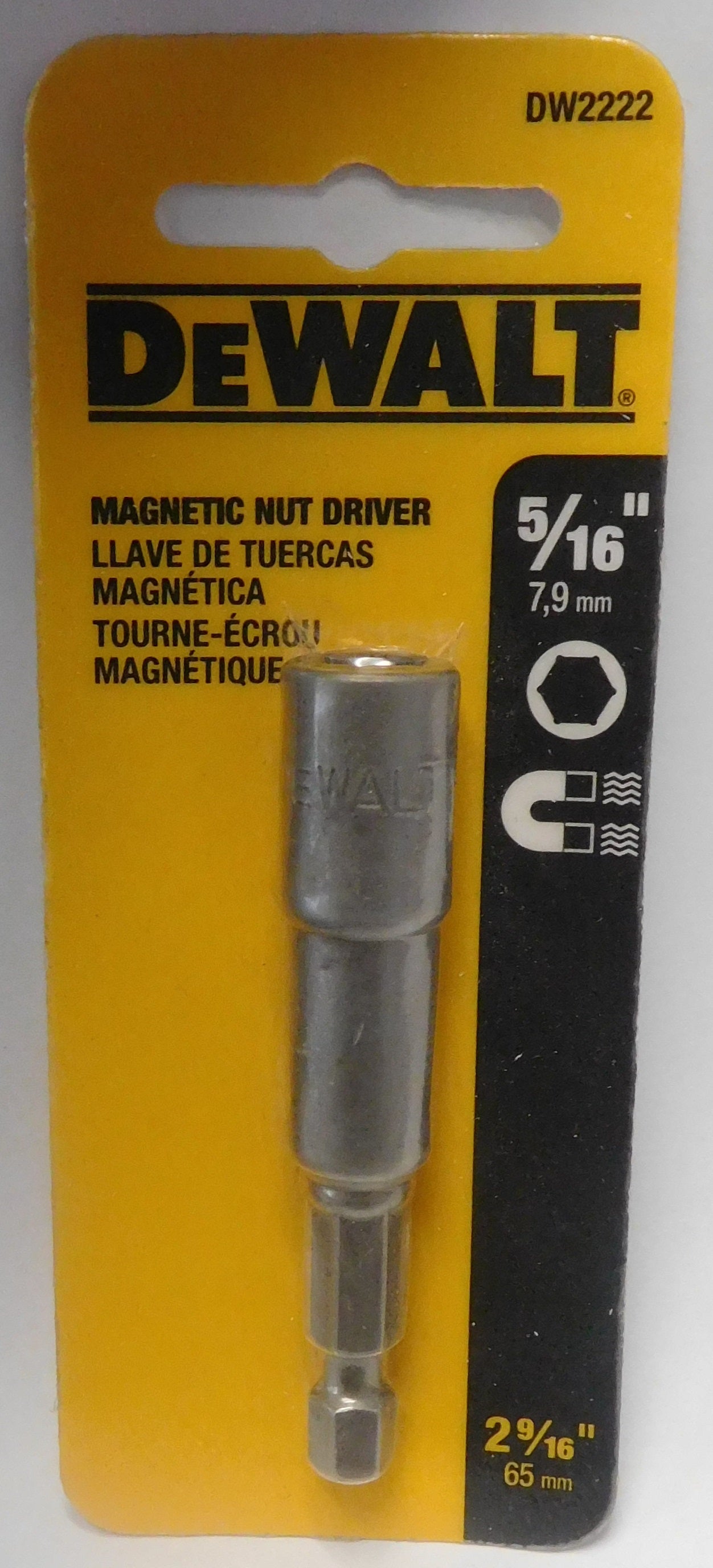 Dewalt DW2222 5/16" x 2-9/16" Magnetic Nut Driver