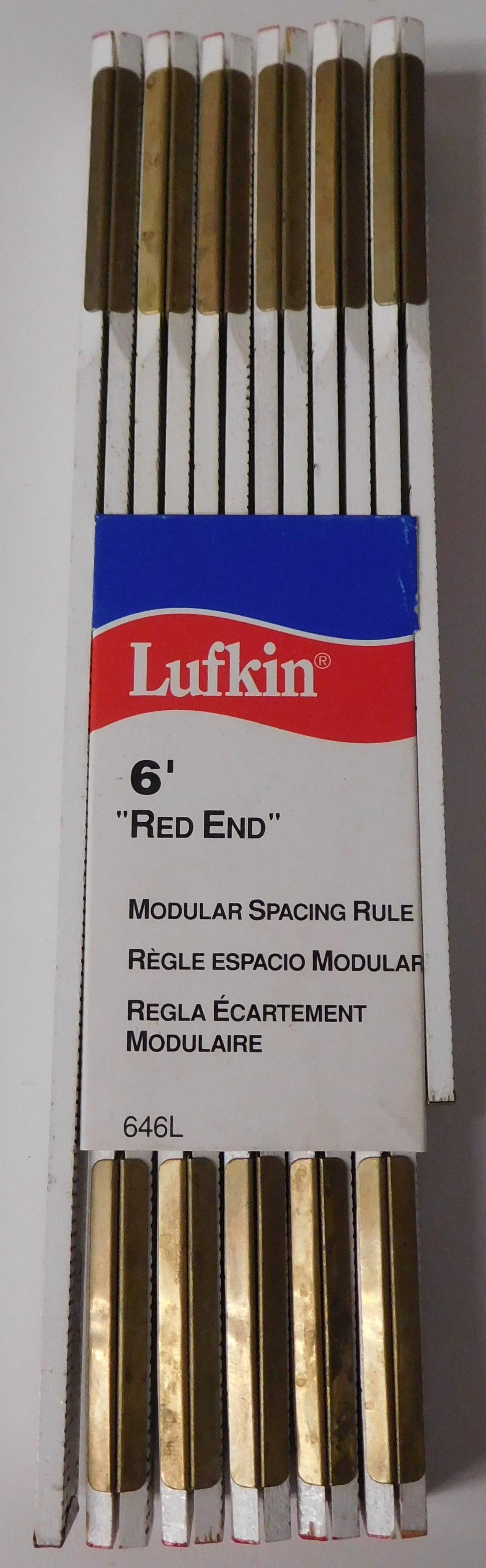 Lufkin 646L 6' Red End Modular Spacing Rule