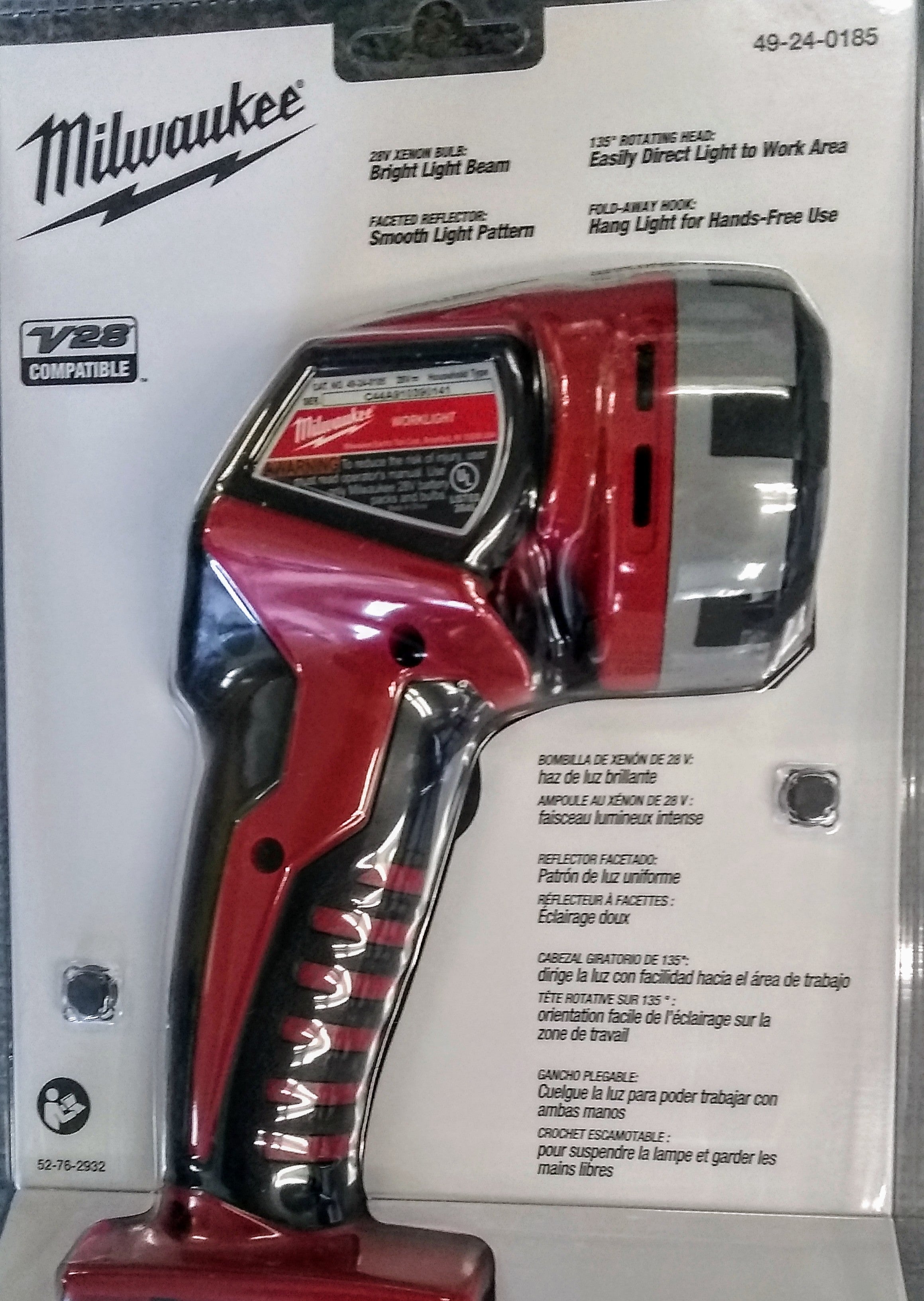 Milwaukee 49-24-0185 V28/M28 28V Lithium-Ion Work Light (Bare Tool)