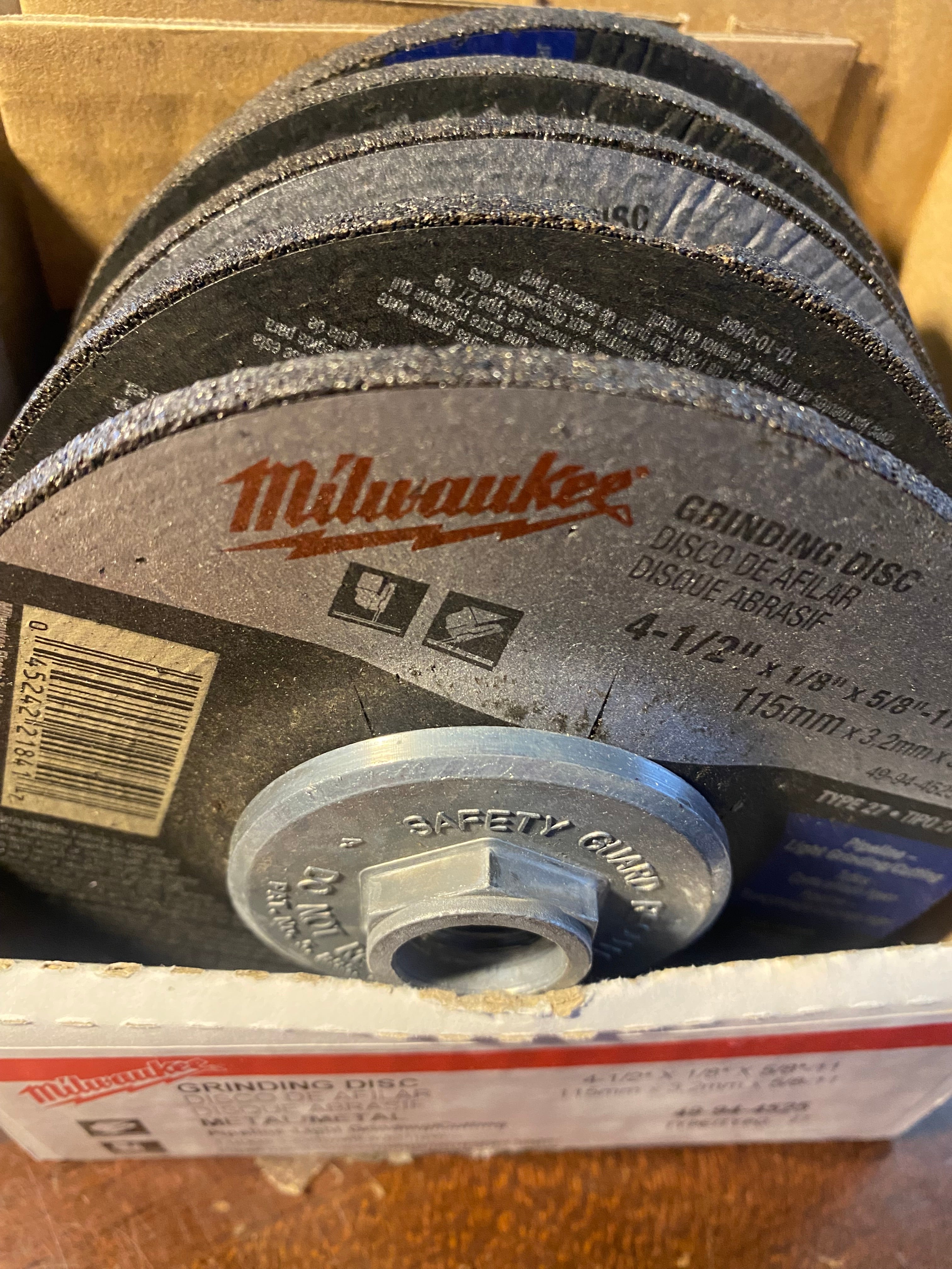 MILWAUKEE TOOL 49-94-4525 Type 27 Grinding Wheel 4-1/2" x 1/8" x 5/8-11" Bx 5