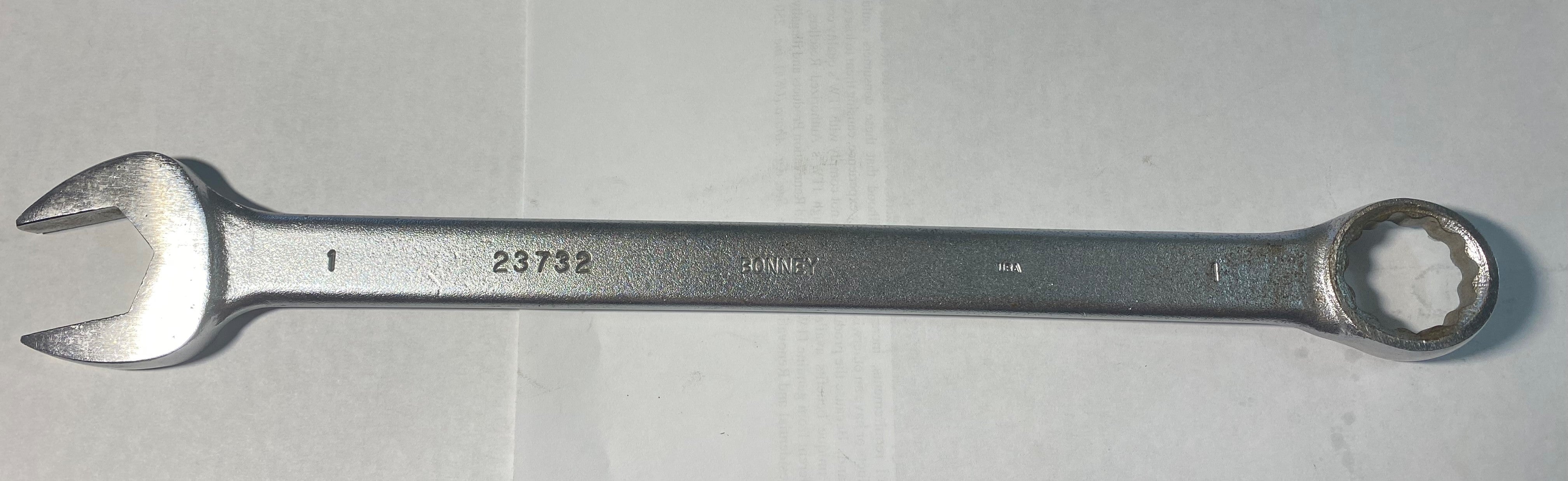 BONNEY 23732 1" Combination Wrench 12pt. USA