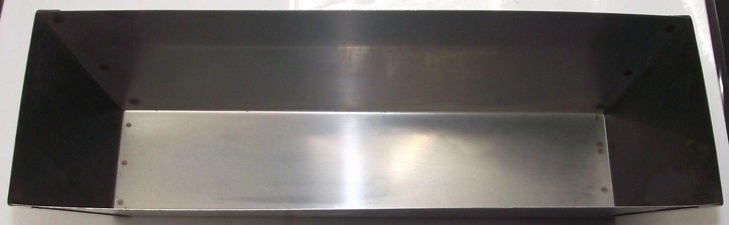 Finishpro 5-214 12" Stainless Steel Mud Pan Folded Seams
