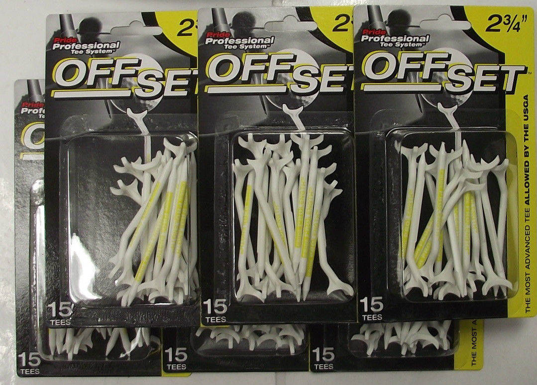 Pride Professional OT23415-T Tee System - Offset Golf Tees - 2 3/4" 6 Packs