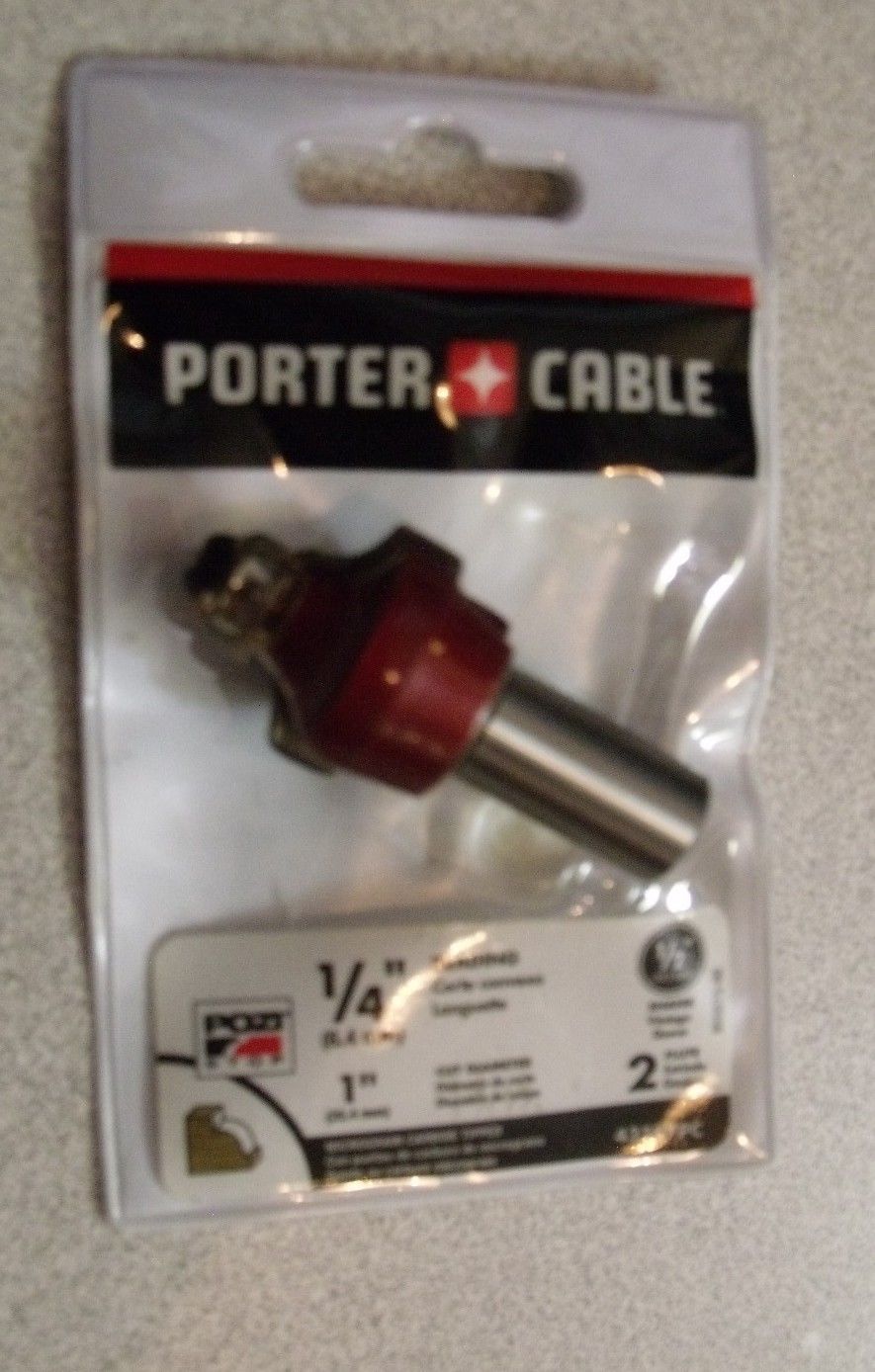 Porter Cable 43597PC 1/4" Beading Carbide Router Bit 1/2 Shank *K