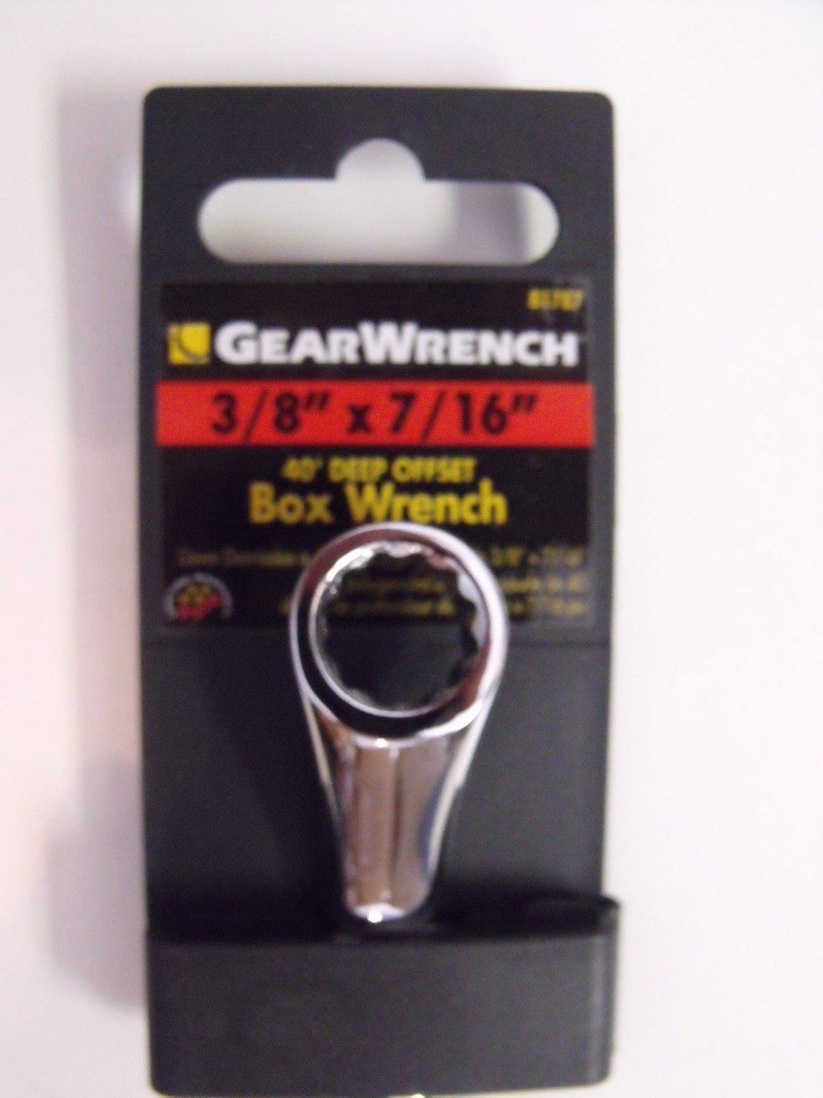 Gearwrench 81787 3/8" x 7/16" Offset Box Wrench Full Polish