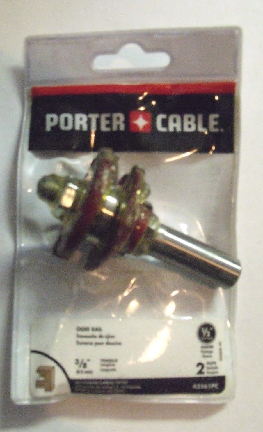 Porter Cable 43561PC 3/8" Tongue Ogee Rail Router Bit 1/2" Shank