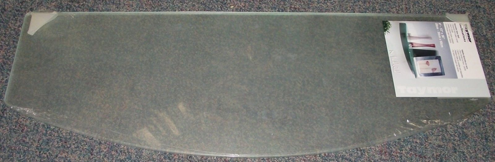 Taymor 52-C20908FG Decorative Glass Shelf 8" x 12" x 36" 8mm Thick Tempered