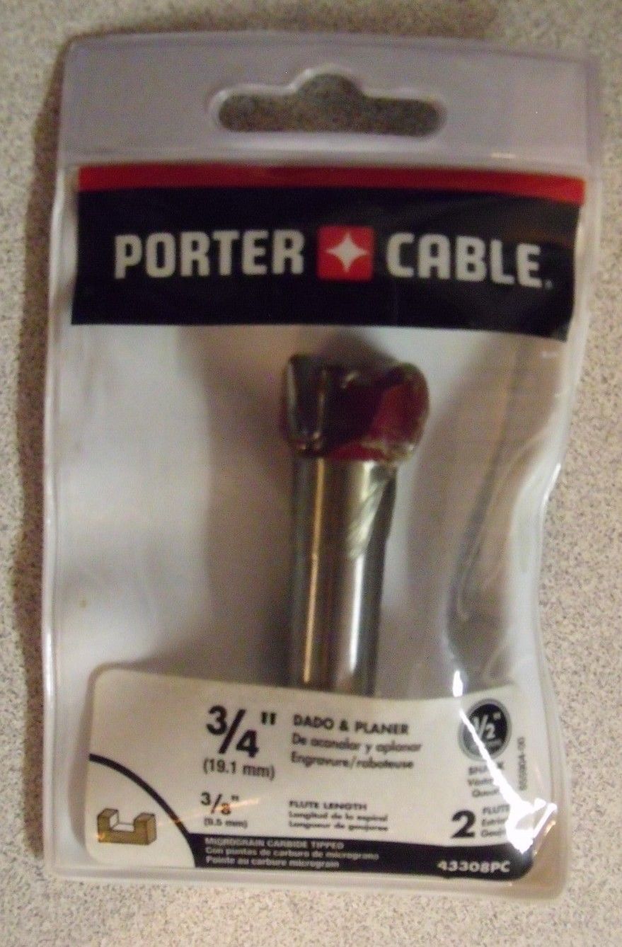 Porter Cable 43308PC Dado & Planer Two Flute 1/2 Shank