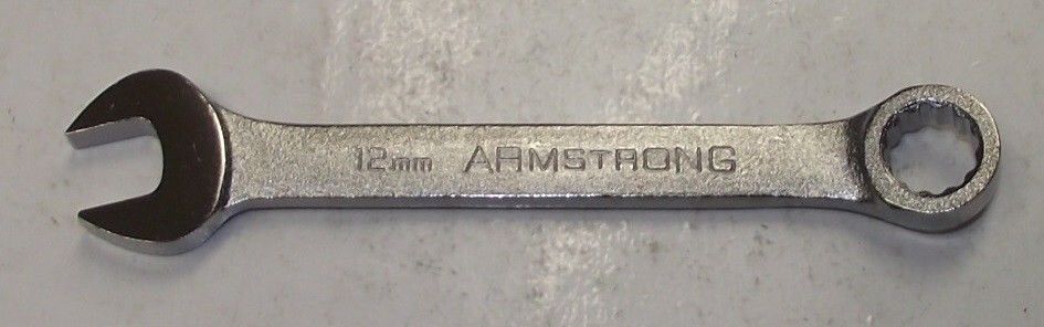 Armstrong S52112 Metric 12mm Combination Wrench USA 12PT