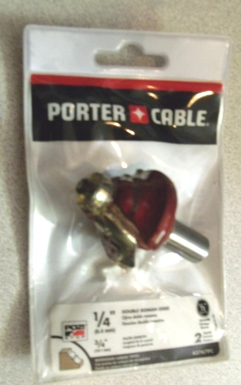 Porter Cable 43767PC Double Roman Ogee Router Bit