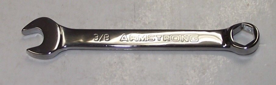 Armstrong 25-012 3/8" Full Polish Regular Combination Wrench 6 Point USA