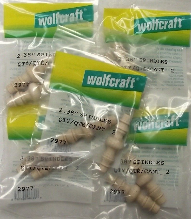 Wolfcraft 2-3/8" Wood Spindles 5 Bags Of 2 2977 USA