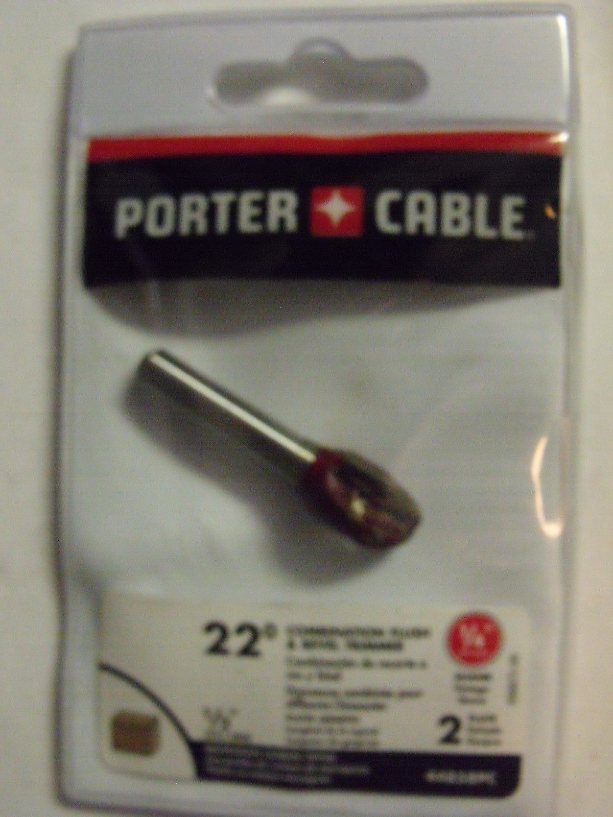Porter Cable 44858PC 1/4" Combination Flush and 22° Bevel Cutting