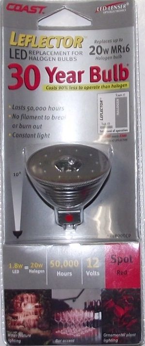 Coast LED Lenser Leflector 8000CP Replacement For Halogen Bulbs UP TO 20w MR16