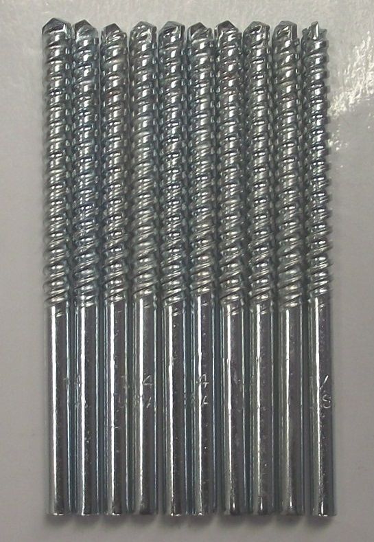 Vermont American 1/4 in. Steel Masonry Drill Bit 9914082 USA 10 Pcs.