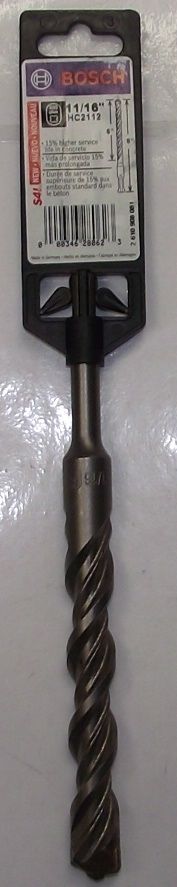 Bosch HC2112 11/16 x 6 x 8 SDS Plus Hammer Drill Bit Germany