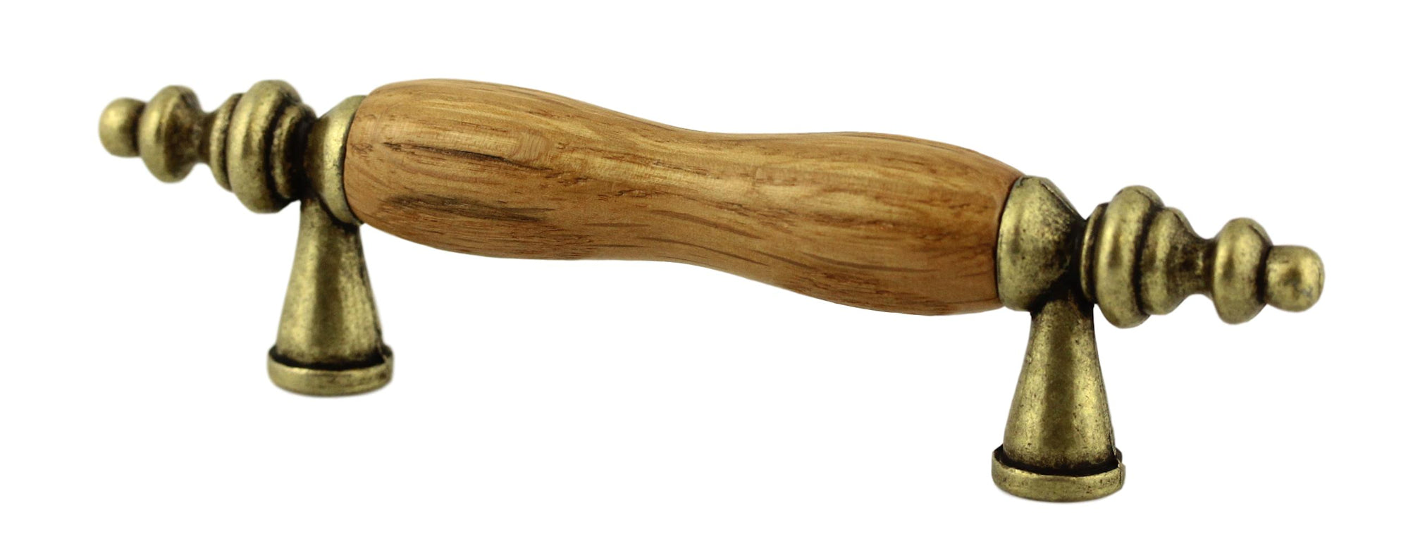 Brainerd P50030V-ABO-C Antique Brass Oak 3" Design Cabinet Drawer Pull