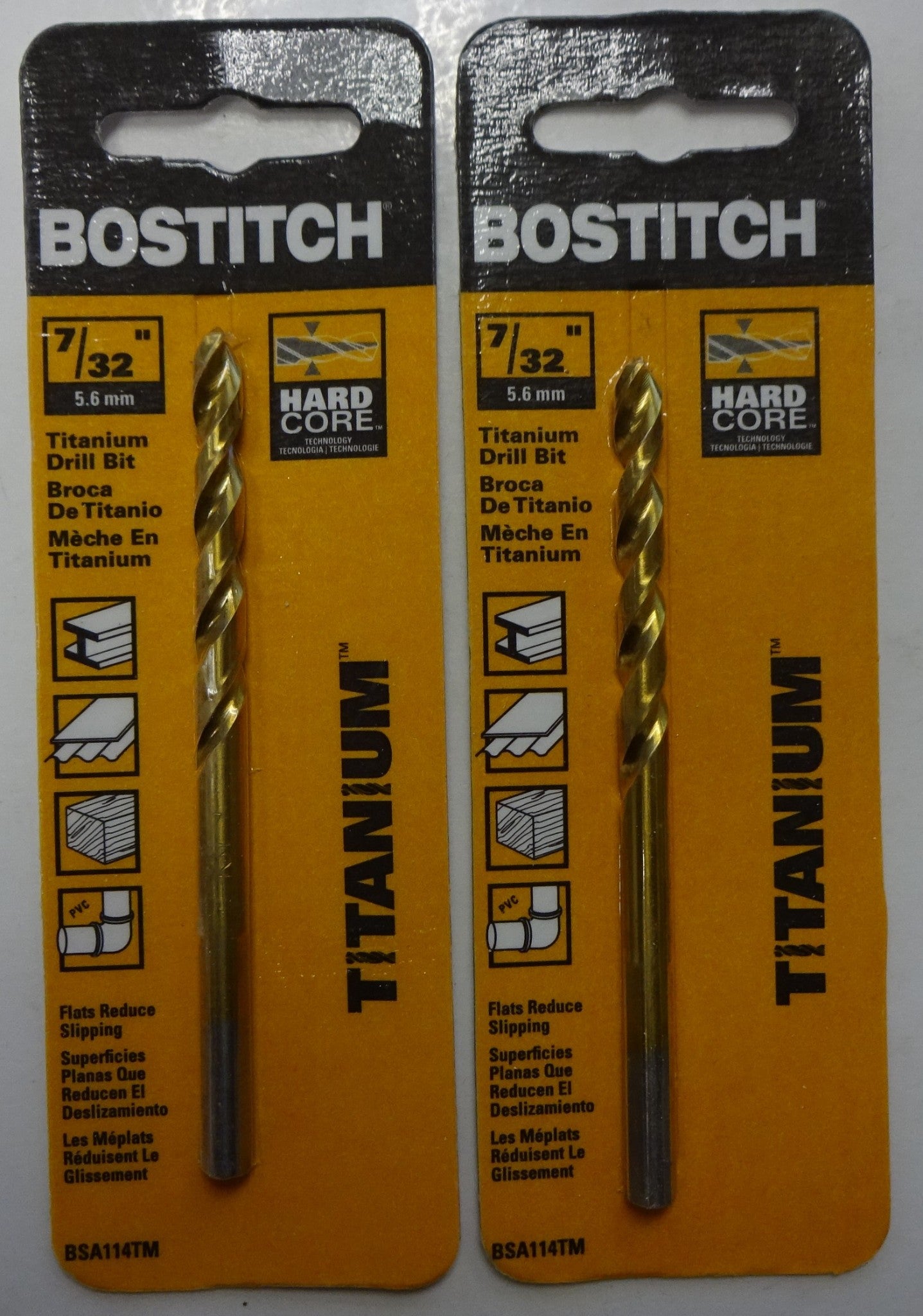 Bostitch BSA114TM 7/32" Titanium Drill Bit 2pcs.